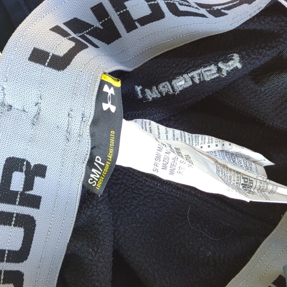 Men's Under Armor Loose Black Warm-Up Pants Storm 1 S - Picture 8 of 8